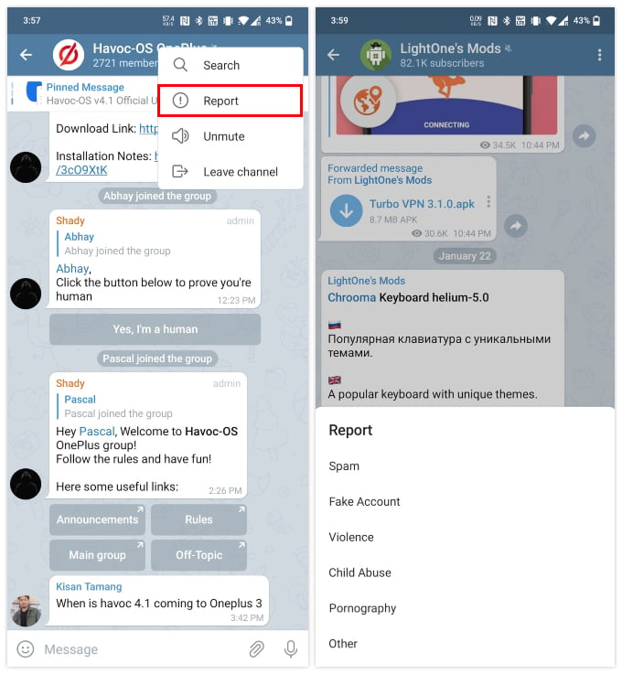 How to Report Fake Groups or Channels in Telegram - 92