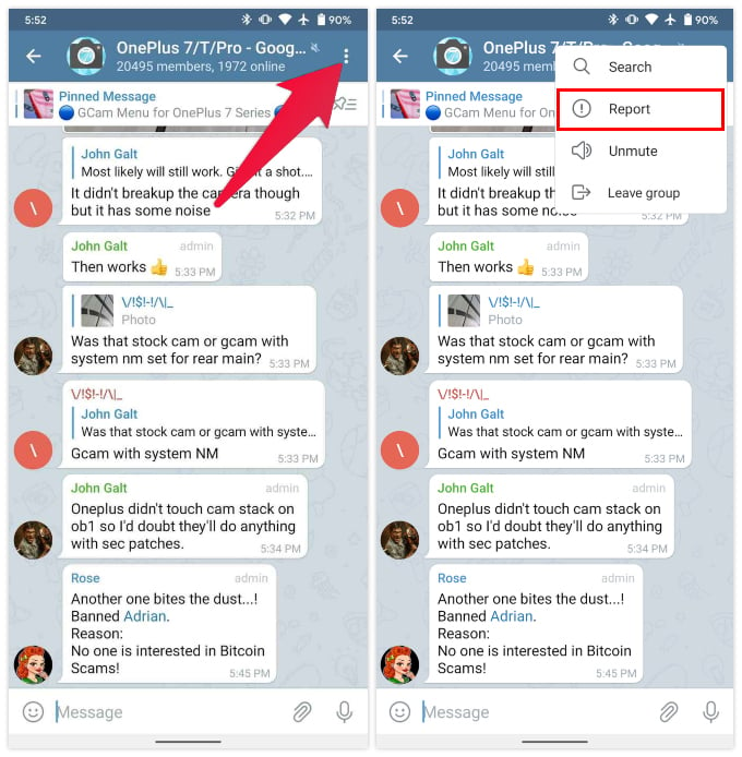 How to Report Fake Groups or Channels in Telegram - 13