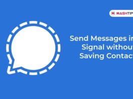 Send Messages in Signal without Saving Contact