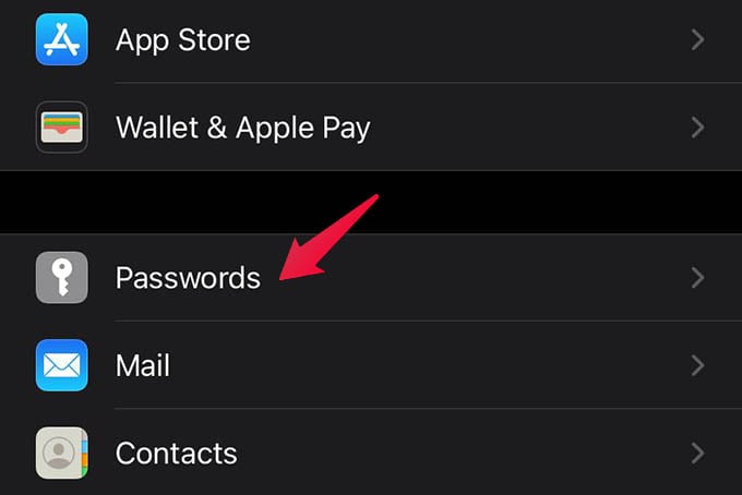 iPhone Password Settings iCloud Keychain