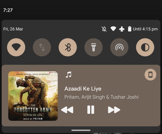 Android 12 features: Media Player UI Tweaks