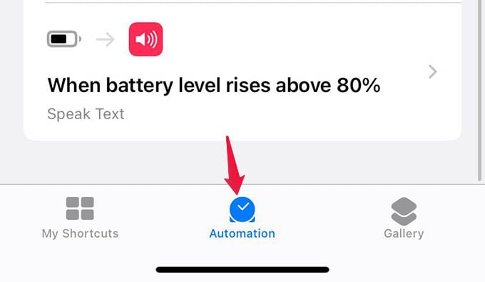 Automation in Shortcuts App