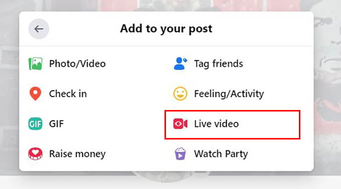 Create Live Video in Facebook