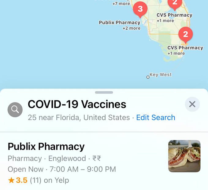 Find COVID 19 Vaccination Locations Near You With Apple Maps