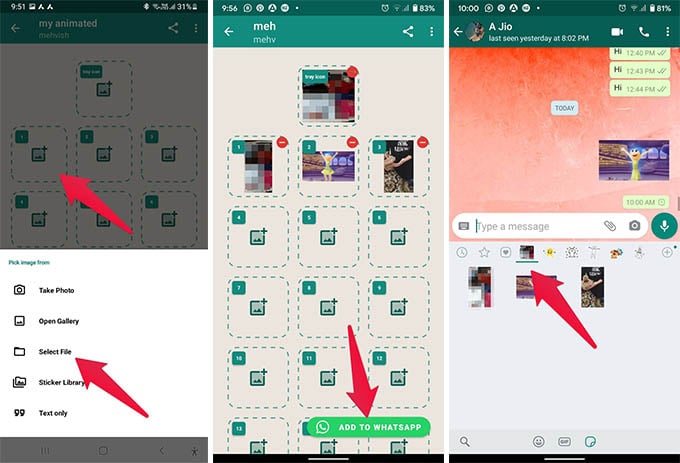 How To Make GIF Stickers for WhatsApp