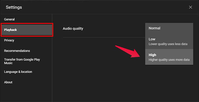 How to Stream High Quality Audio in YouTube Music Always - 18