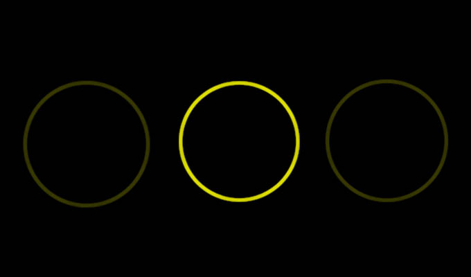 Pulsing Yellow Ring Light in Alexa