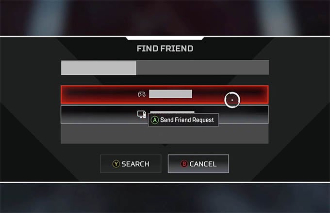 Send Friend Request in Apex Legends