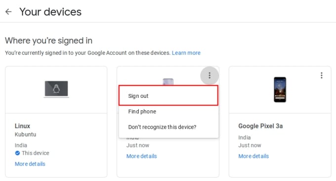 Remove Google Account from Android Remotely