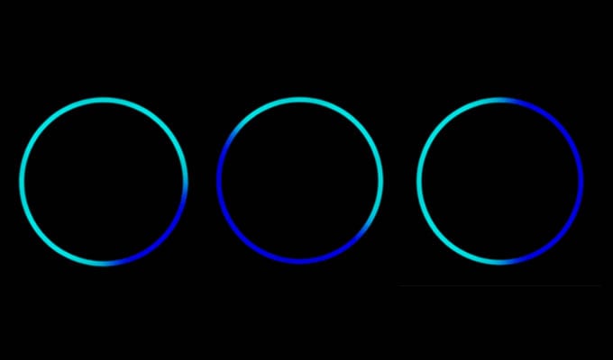 echo dot green and blue light