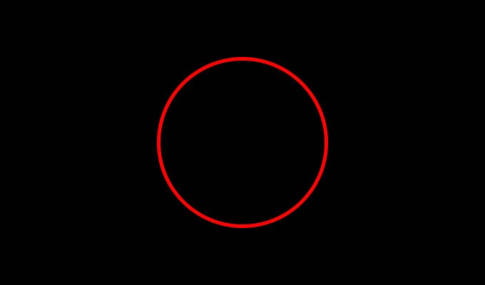 Solid Red Ring Light in Alexa