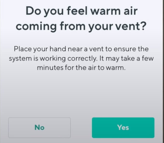 Wyze Thermostat Tips System Test