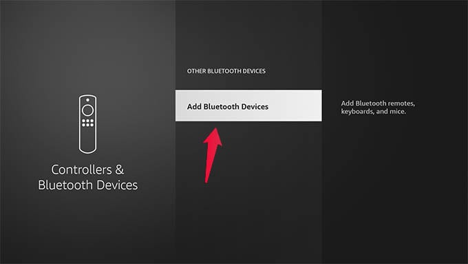 Add Bluetooth Devices on Fire TV