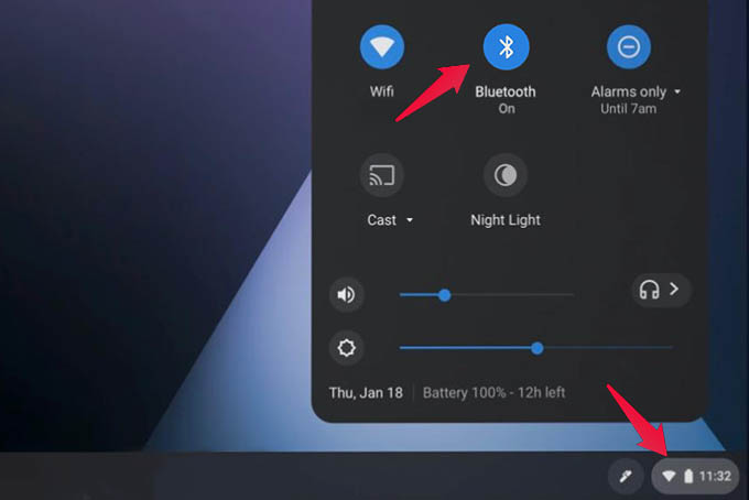 Chromebook Bluetooth Settings