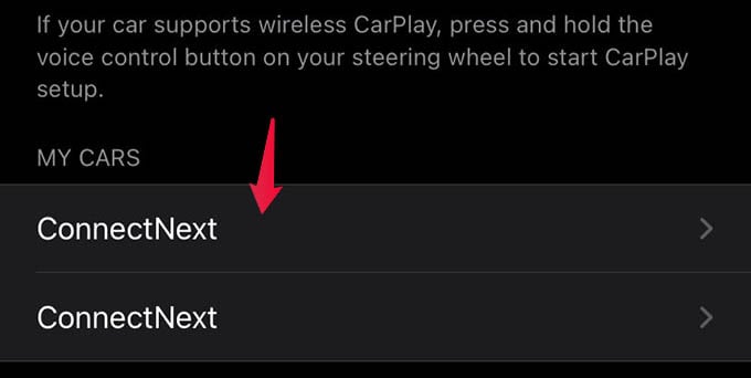 Connected Cars in Apple CarPlay iPhone