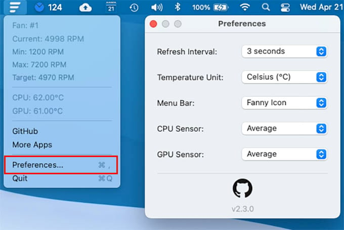 average heat temp for 2012 mac mini