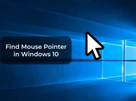 Find Mouse Pointer in Windows 10