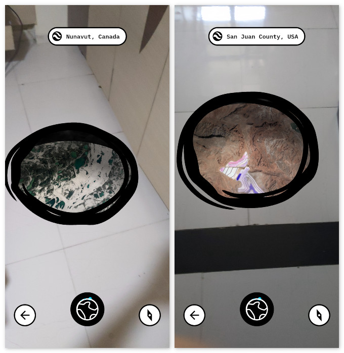 Find Out What Is On The Other Side of The World  with AR tool