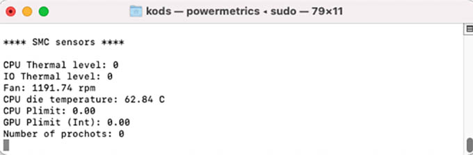 Mac Terminal Fan Speed