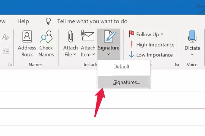 How To Change Email Signature In Outlook Mail On Pc Web Android And Iphone Mashtips