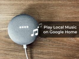 Play Local Music on Google Home
