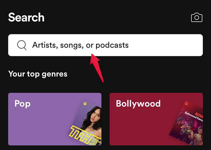 spotify search down