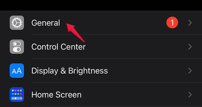 iPhone General Settings