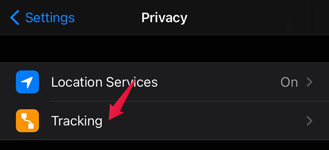 iPhone Tracking Settings