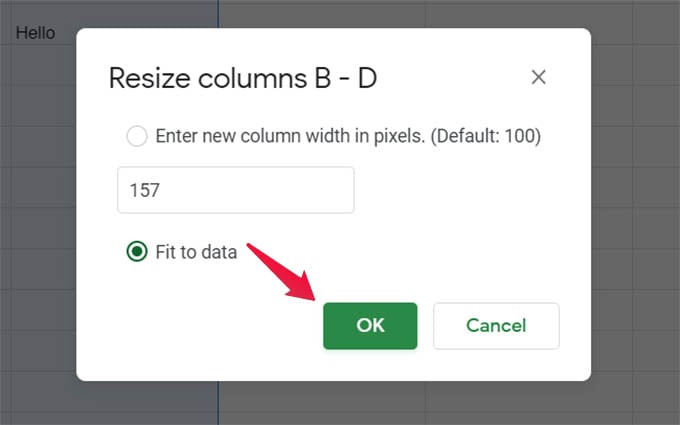 How To Make Columns Fit Text In Google Sheets