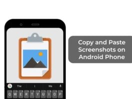 Copy and Paste Screenshots on Android Phone