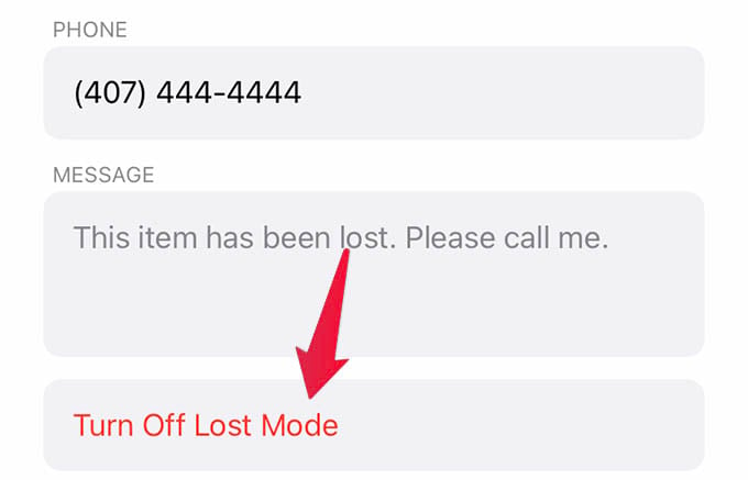 Disable AirTag Lost Mode iPhone