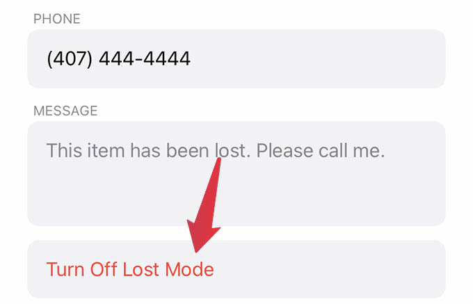 Disable AirTag Lost Mode iPhone