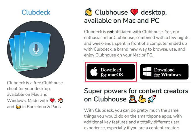 Download Clubdeck for Mac