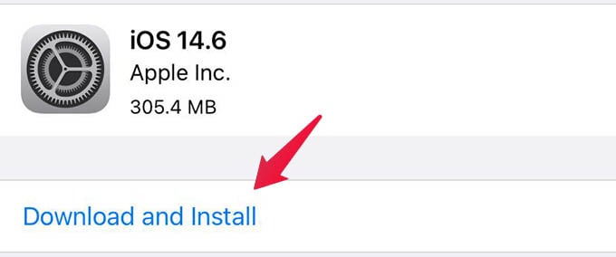 Download and Install iOS Update iPhone