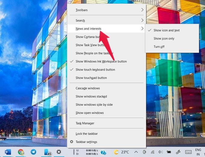 How to Show and Customize Windows 10 Weather Widget in Taskbar - 98