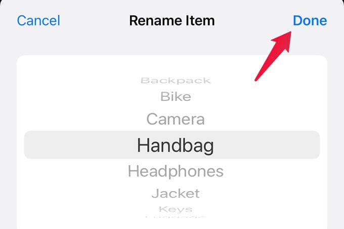 How to Rename AirTag and Change the Item from iPhone - 29