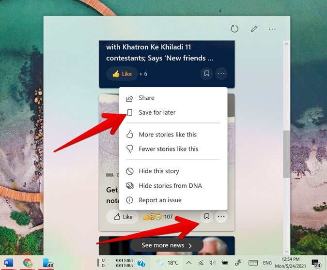 How to Use Windows 10 News and Interests Taskbar Widget - 65