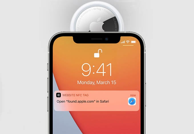 Scan Lost AirTag on iPhone with NFC