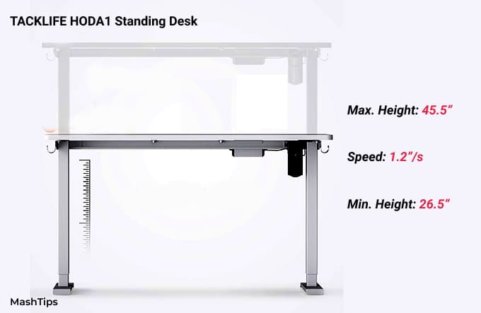 TackLife Standing Desk Speed