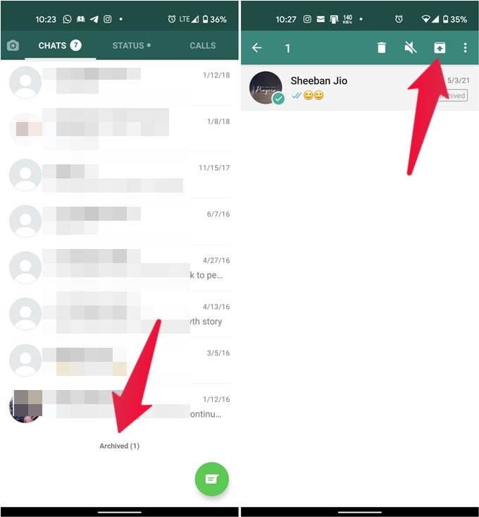 How to Get Back Archived Chats in WhatsApp on Android, iPhone, and ...