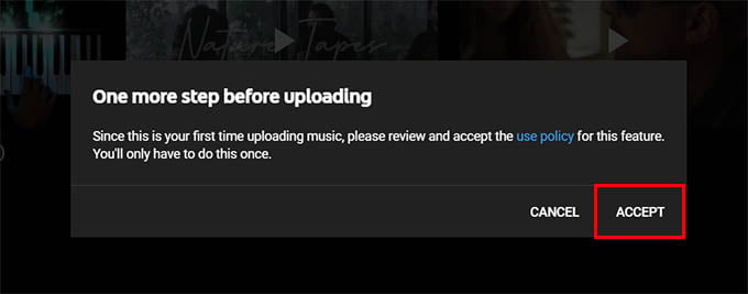 YouTube Music Upload Use Policy