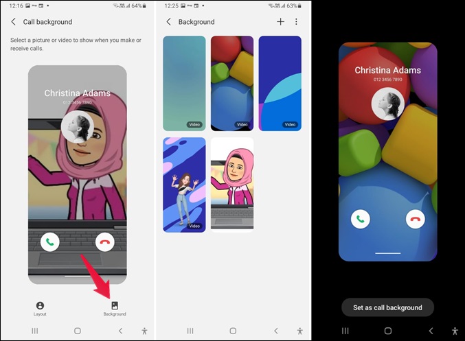 How To Change Call Screen Background In Samsung Phones Mashtips