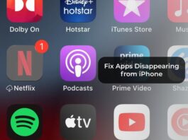 Fix Apps Disappearing from iPhone
