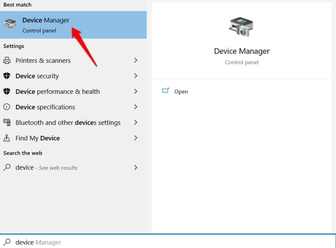 touchpad not showing up in device manager