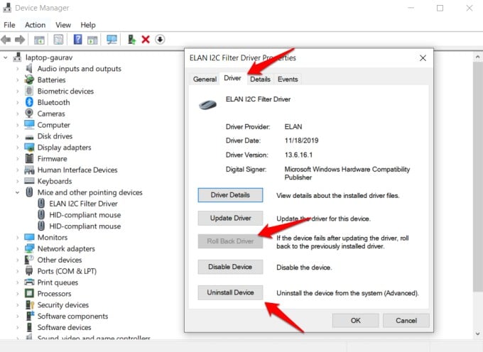 managing drivers in device manager on windows 10