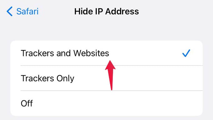 Hide IP Address on iPhone Safari for Trackers and Websites