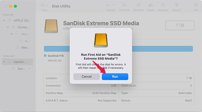 Run First Aid on SSD to fix Spinnign Wheel on Mac