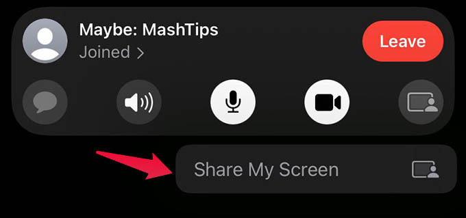 How to Share Screen on iPhone Using FaceTime - 26