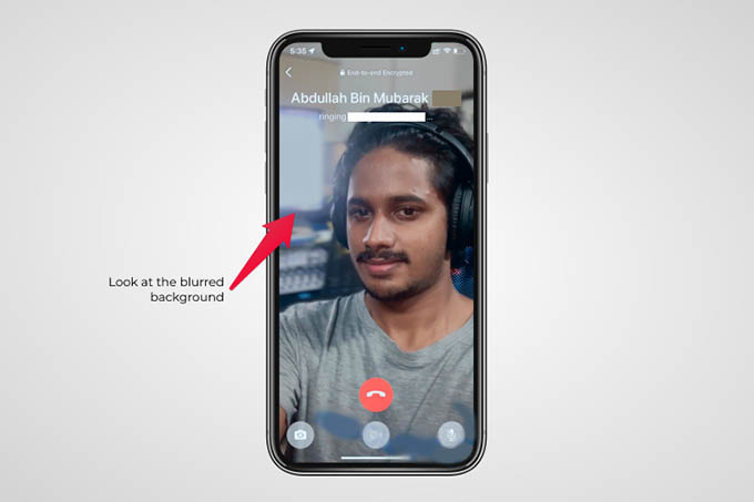 How To Blur Background In Video Calls On Iphone Using Whatsapp Facetime Instagram Messenger Mashtips