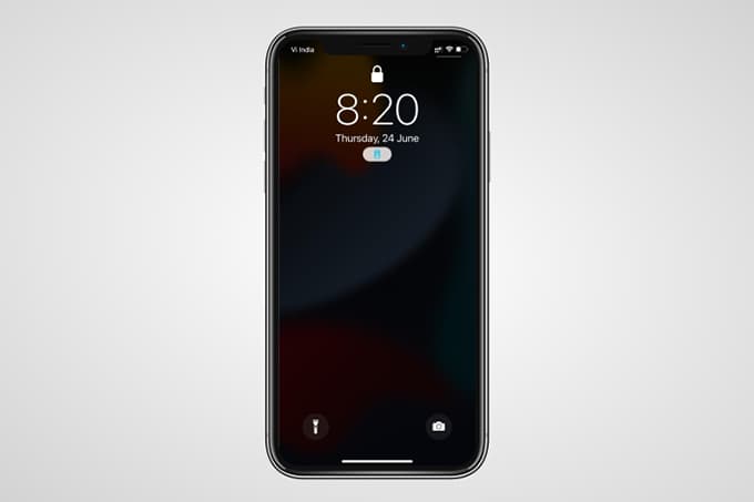 iPhone Dimmed Lock Screen During Focus